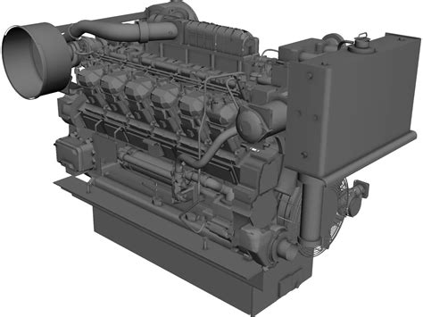 Engine Diesel Cad Model 3dcadbrowser