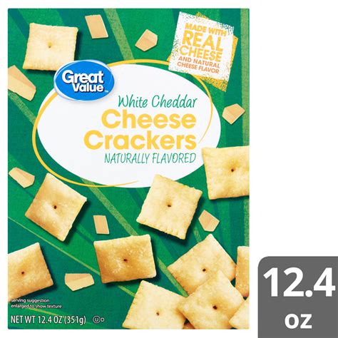 Great Value White Cheddar Cheese Crackers 124 Oz