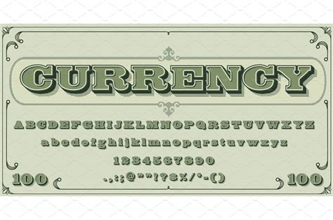 Money Font Vintage Type Masterbundles