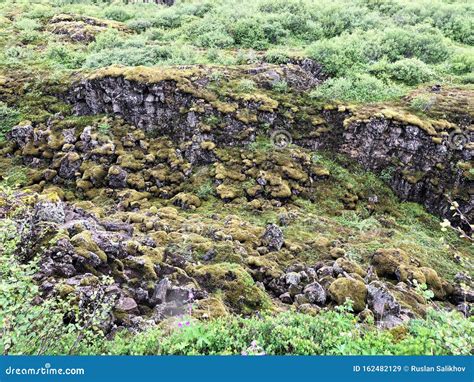 Mid Atlantic Ridge Also Known As Reykjanes Ridge In Iceland Stock Image