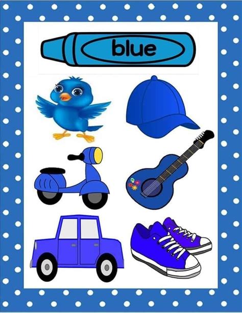Worksheet Related To Blue Colour Coloring Worksheets Learning Color