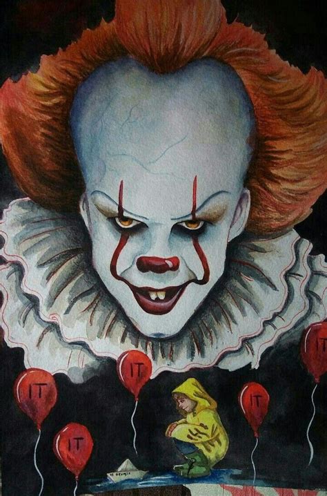 Clown Horror Movie Arte Horror Horror Art Halloween Canvas