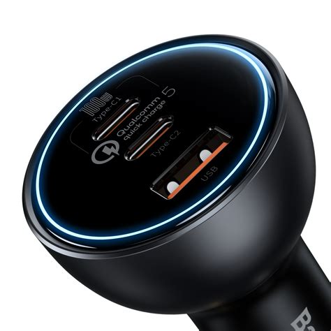 Baseus Qualcomm® Quick Charge™ 5 Technology Multi Port Fast Charge Car