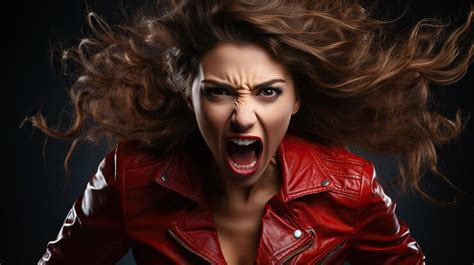 Premium Ai Image Angry Woman Screaming Isolated On White Background