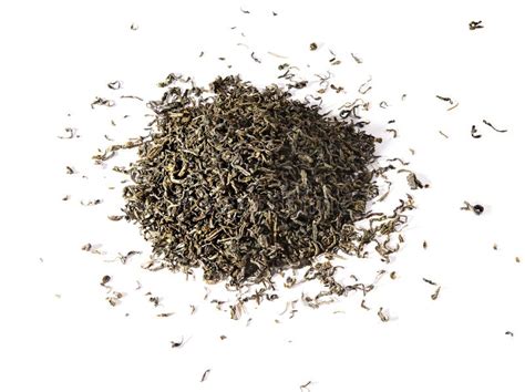 Dry Green Tea Leaves Stock Image Image Of Asia Homeopathic 12794867