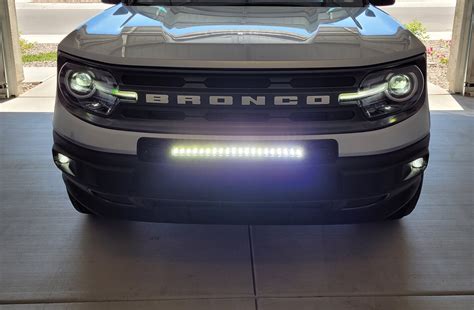 Installed The Rough Country 20 Inch Led Bumper Light Bar 2021 Ford