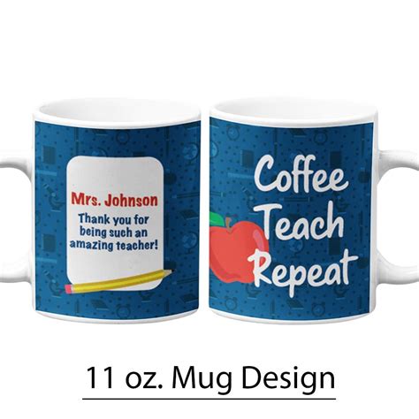 Teacher Appreciation 11 Oz Pre Designed Mug Template