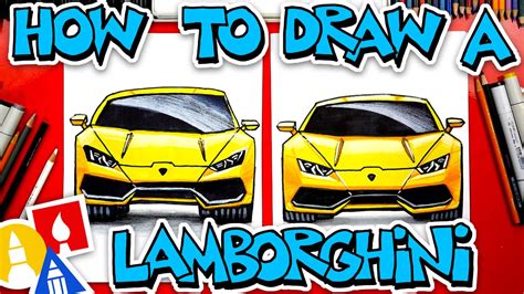 How To Draw A Lamborghini Huracan Front View Art For