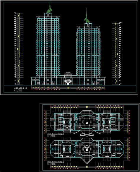 Residential Building Dwg Section For Autocad Designs Cad