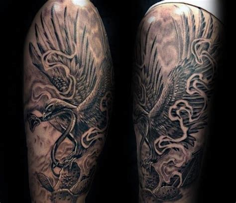 50 Mexican Eagle Tattoo Designs For Men Manly Ink Ideas Half Sleeve