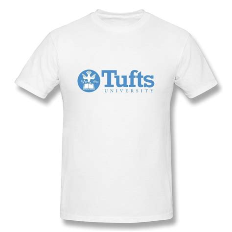 Mingrui Mens Tufts University Seal 블루 로고 티셔츠티셔츠 Aliexpress
