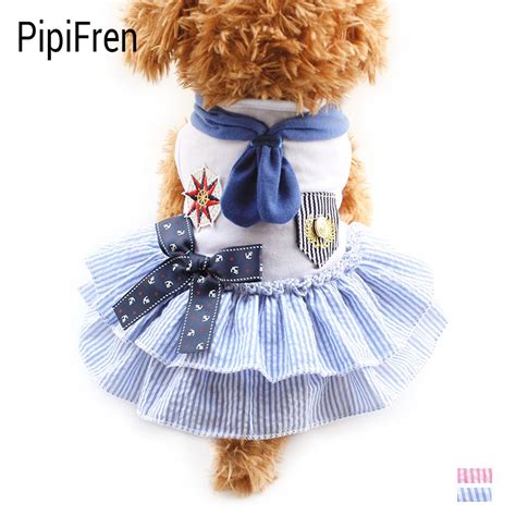 Pipifren Pet Dress Princess Small Dogs Clothes Lace Wedding Dresses