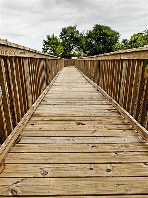 Wooden Bridge Path 2 Over Water Stock Image Image Of Tourism
