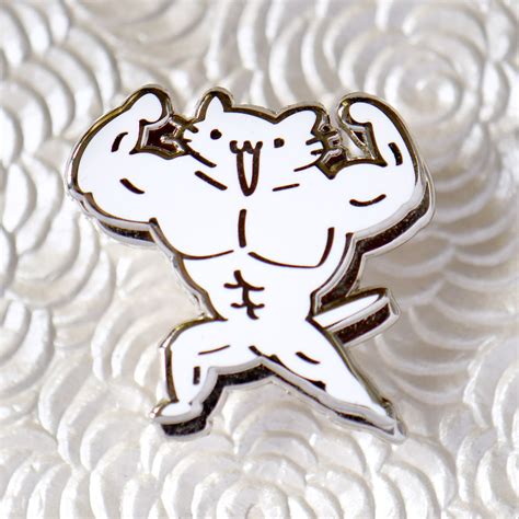 Buff Squiggle Cat Pin Shattered Earth