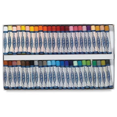Holbein Academic Oil Pastel Set Assorted Colors Set Of 48 Blick