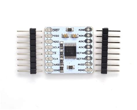 Ads1220 24 Bit 4 Channel Low Noise Adc Breakout Board Protocentral