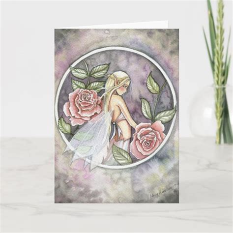 Rose Fairy Card By Molly Harrison