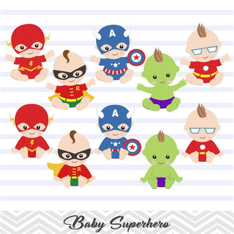 Superhero Baby Boys Clip Art Baby Boy Superhero Clipart 00229 Tracy