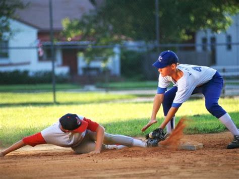 Baseball Player Sliding Into Base Photographic Print Bill Bachmann