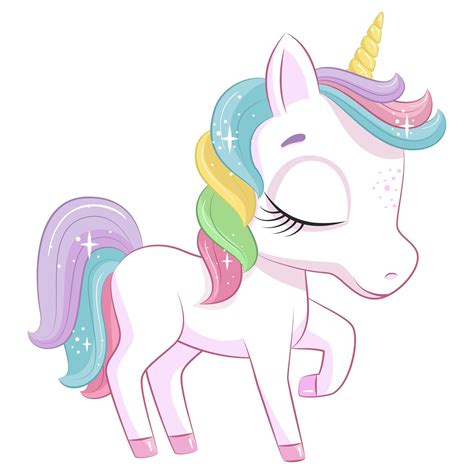 Cute Unicorn Birthday Clipart Png Eps Jpeg Unicorn Party Nursery