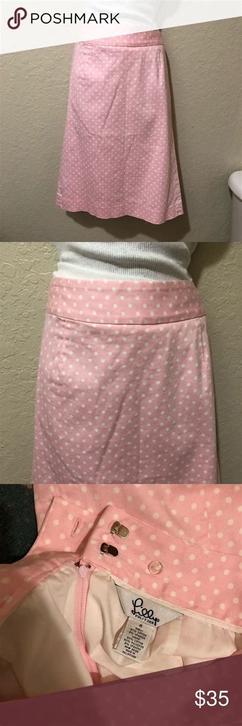 Lilly Pulitzer Polka Dot Skirt Size Skirt Outfits Trendy Skirts