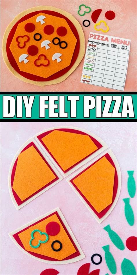 Make This Easy Diy Felt Pizza With A Cricut Then Use It For All Sorts