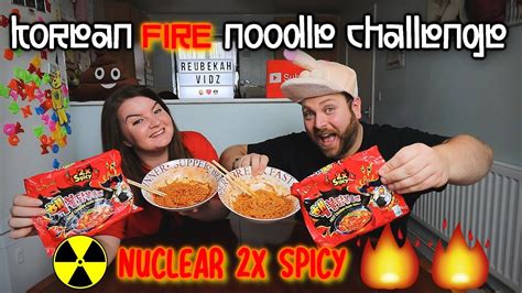 The Korean Fire Noodle Challenge Nuclear 2X Spicy YouTube
