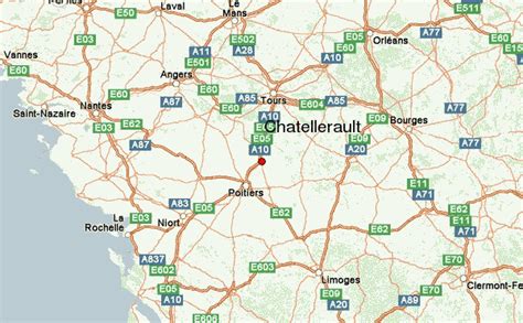 Chatellerault Tourist Guide France Map Plans And Maps Of Chatellerault