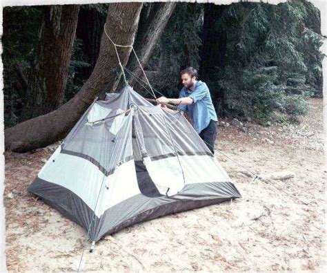 How To Pitch A Tent Without Poles In An Emergency Camping Diy Projects