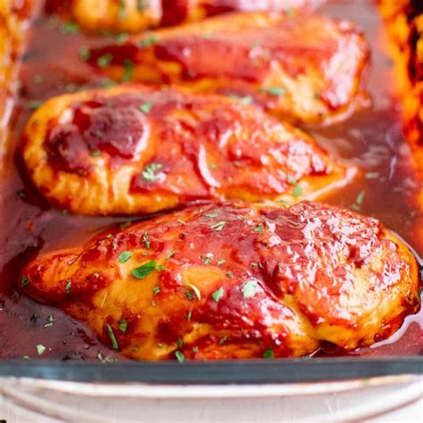 Easy Baked Bbq Chicken Breast Recipe Oven Barbecue Chicken