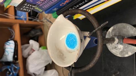 Experiment 2 Copper Ii Sulfate Pentahydrate Heat Applied Youtube