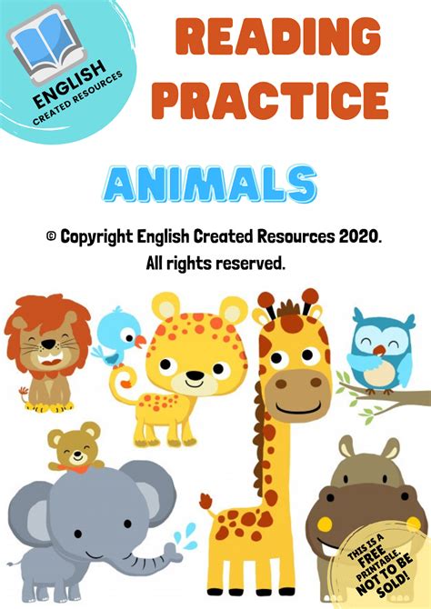 Reading Practice Worksheets For Kids English Created Resources