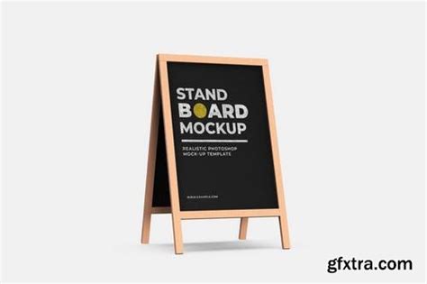 Wood Stand Board Mock Up Template Gfxtra