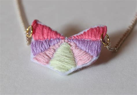 Diy Embroidered Necklace Why Dont You Make Me
