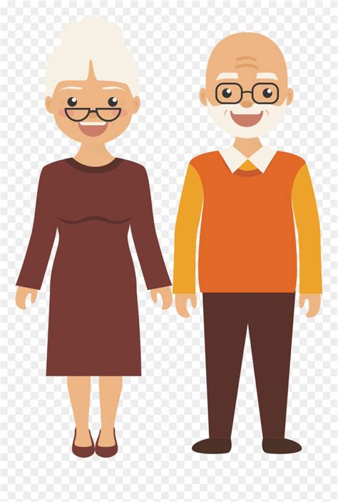 Download Old Age Clip Art Elderly People Cartoon Png Transparent Png