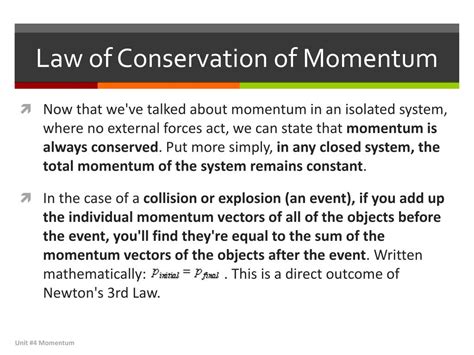 Ppt Momentum Conservation Laws Powerpoint Presentation Free