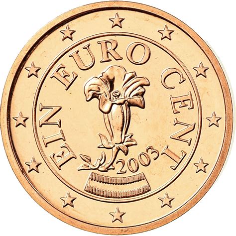 One Euro Cent 2003 Coin From Austria Online Coin Club