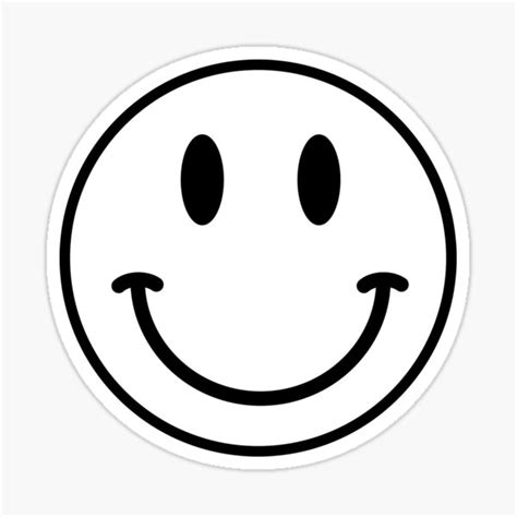 Happy Face Sticker For Sale By Bluebellst Redbubble