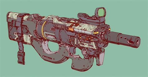 Concept Art Sci Fi Weapons By Elijah Mcneal