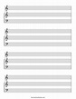 Blank Sheet Music (Free Printable Staff Paper) – DIY Projects, Patterns ...