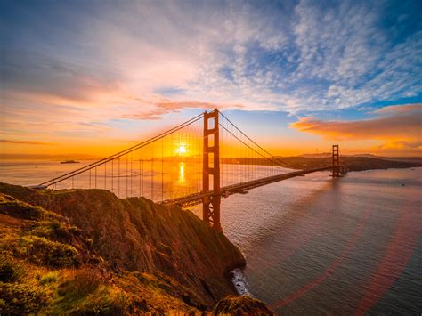 Golden Gate Bridge San Francisco Bay Sunrise California Fine Art