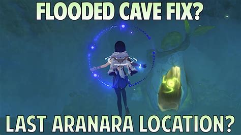 How To Fix This Flooded Cave Your Last Aranara Location Genshin Impact Youtube