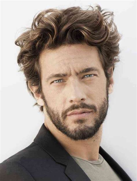 Messy Curly Hairstyle Wavy Hair Men Mens Hairstyles Thick Hair Haircuts For Wavy Hair Messy