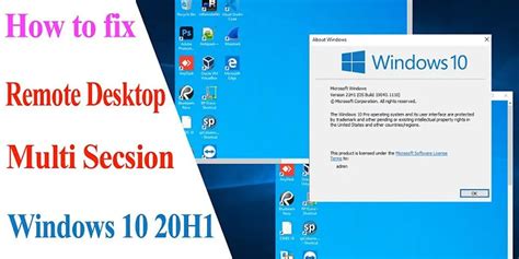 Allow Multiple Remote Desktop Sessions Windows 10