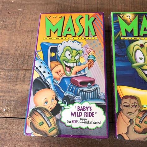 The Mask Animated Series Vhs Tapes Set Of Three New And Etsy