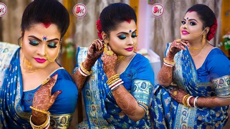 Best Bengali Reception Bridal Makeup Step By Step Demonstration By Mayuri Sinha Sarkar