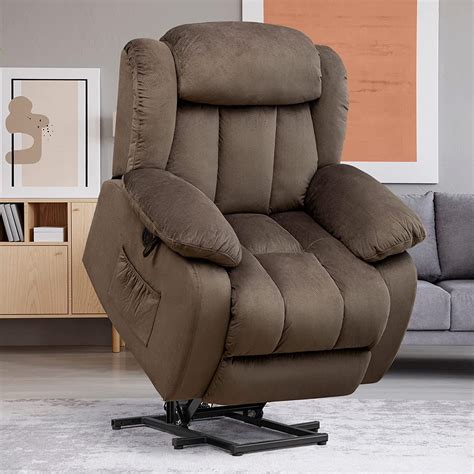 Buy SENYUN Electric Power Lift Recliner Chair With Heat Massage For Elderly Plush Fabric