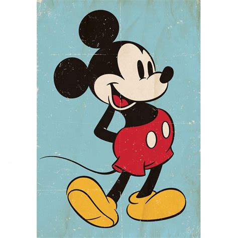 Mickey Mouse Comic Strip Vintage Wallpaper Vintage Render