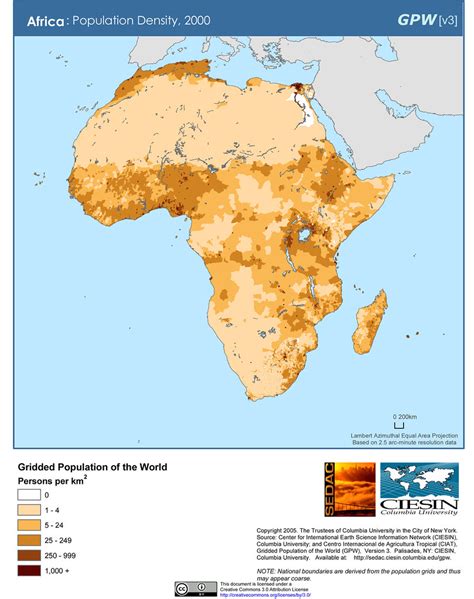 Africa Population Density Overlaid By Urban Spatial Exten Flickr