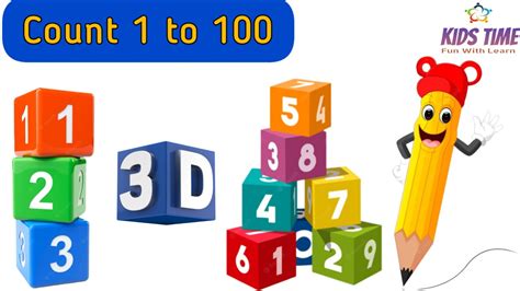 3d Numbers 1 To 100 Animated Numbers Number Song Learn Counting 1